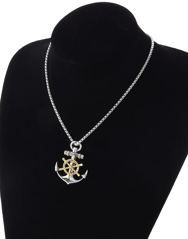 Piratenschmuck Halskette Anker Königliche-Marine