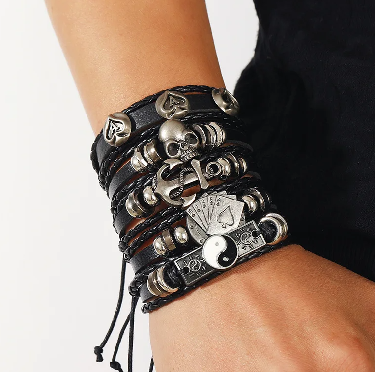 Piratenschmuck-Piraten-Pokerarmband