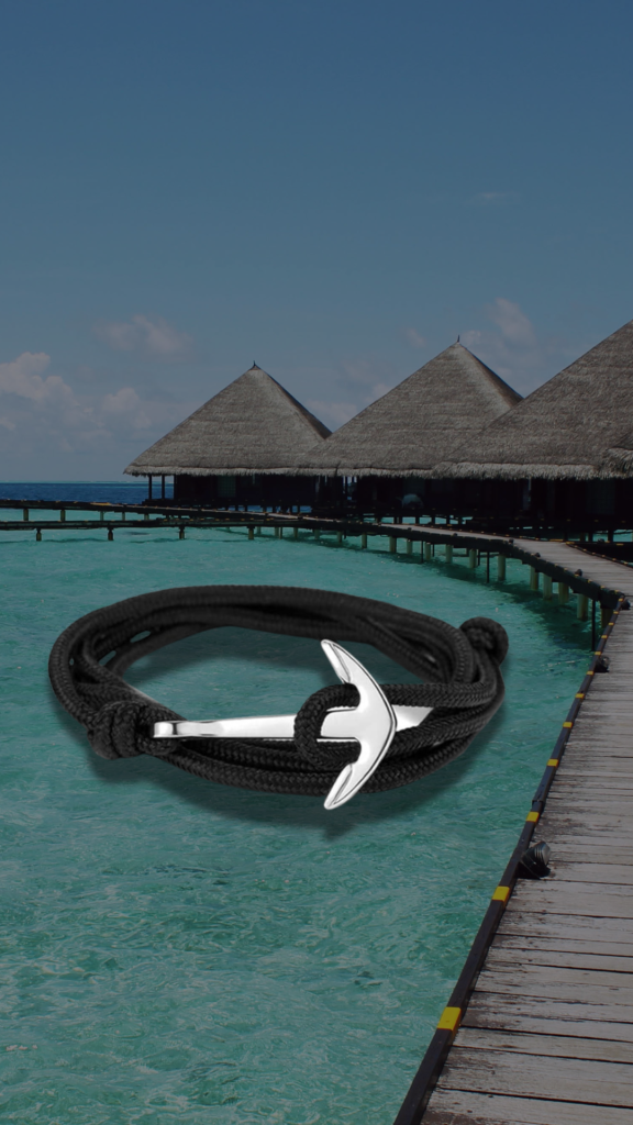 Piratenschmuck-Marine-Ankerarmband-