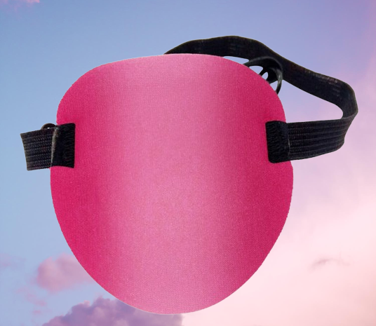 Piraten-augenklappe kapitan-rosa