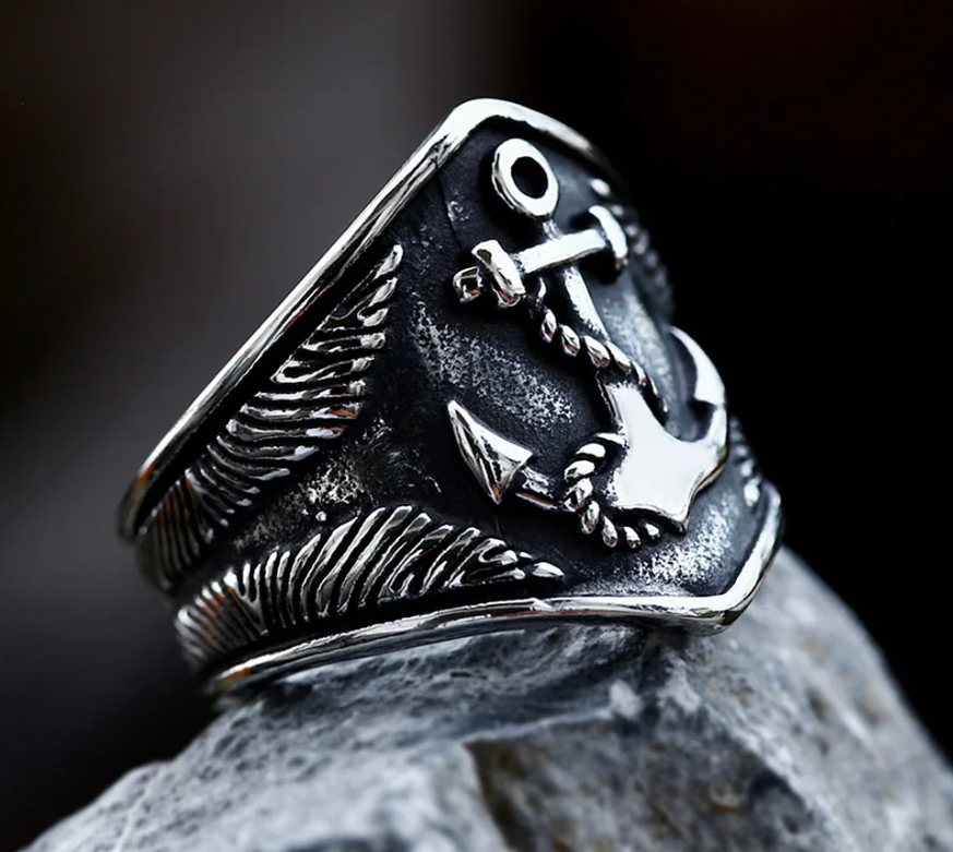 Piratenschmuck-Ring-Marineanker
