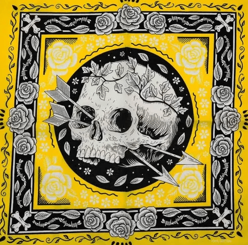 Piraten-kopftuch Blütenkranz