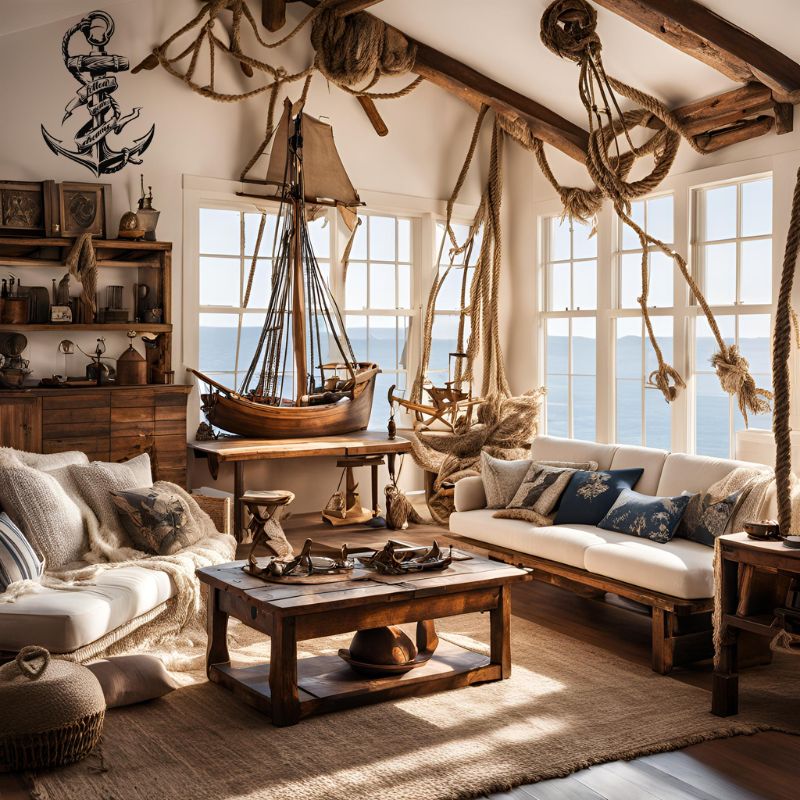 Nautischer Anker Sticker Piraten Aufkleber Vintage Design