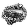 Piraten-Armband Bikers aus Titan und Edelstahl